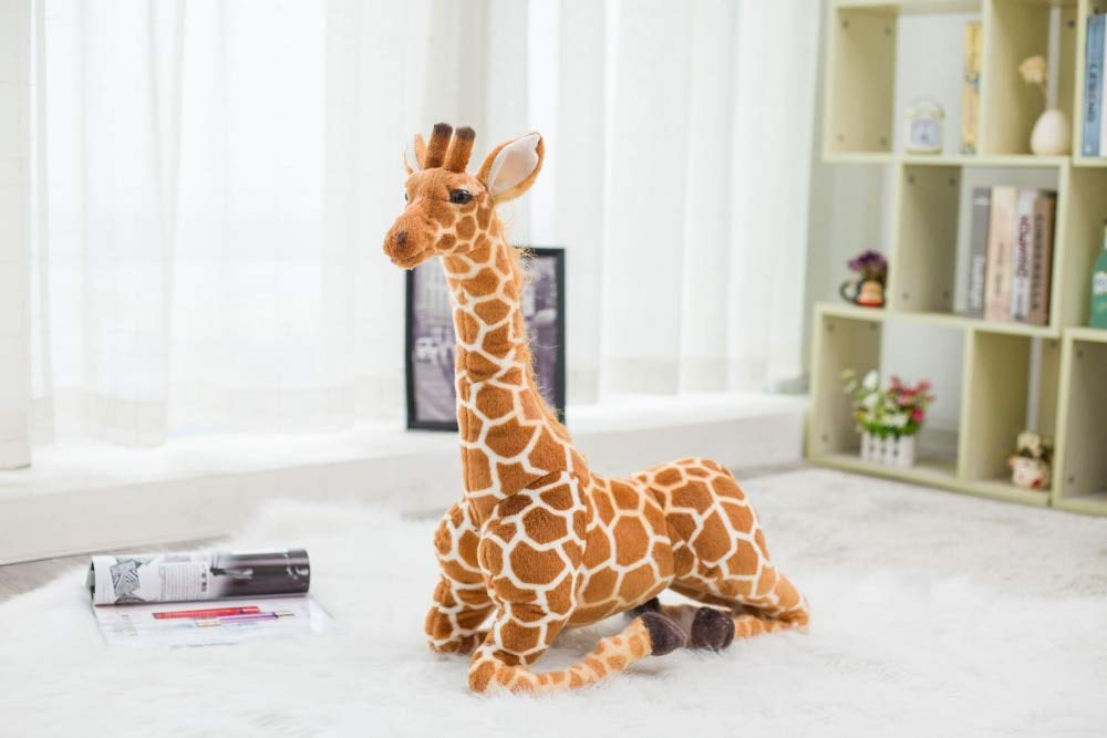 AECHII Jirafa De Peluche Gigante 120 Cm – Animal Suave De Algodón PP, Regalo Ideal Para Niños Y Niñas