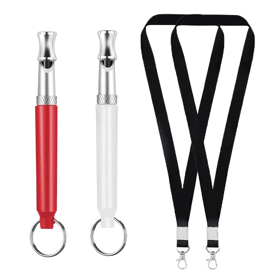 2 Piezas Silbato para Perros, Ajustables para Perros de Alta Frecuencia, Silbato Ultrasónico Profesional, Silbato Ultrasónico para Perros, Con Cordón, Para Entrenamiento y Dejen de Ladrar