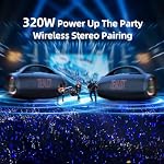 ZEALOT Portable Bluetooth Speaker 2026, 160W RMS Speaker Bluetooth Wireless, IPX6 Waterproof, Loud/ 36000mah/ EQ/USB/TF/AUX, Great Bass or Home, Outdoor, Party, Travel