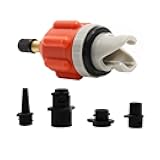 Vkinman SUP Pump Adaptor Inflatable Boat Air Pump Air Valve Adapter Kit Paddleboard Air Nozzle Multifunctional Conversion Head Air Adapter with 4 Air Valve Nozzles