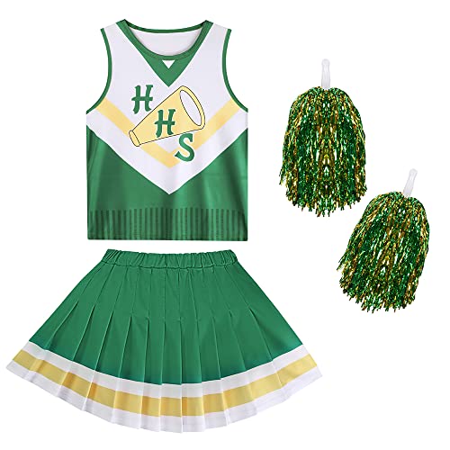 Cheerleader-Kostüm Für Mädchen – Gr. 10-12 Jahre, Perfekt Für Fasching & Mottoparty