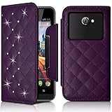  Seluxion - Etui Universel L Style Diamant Couleur Violet pour Archos Diamond Omega