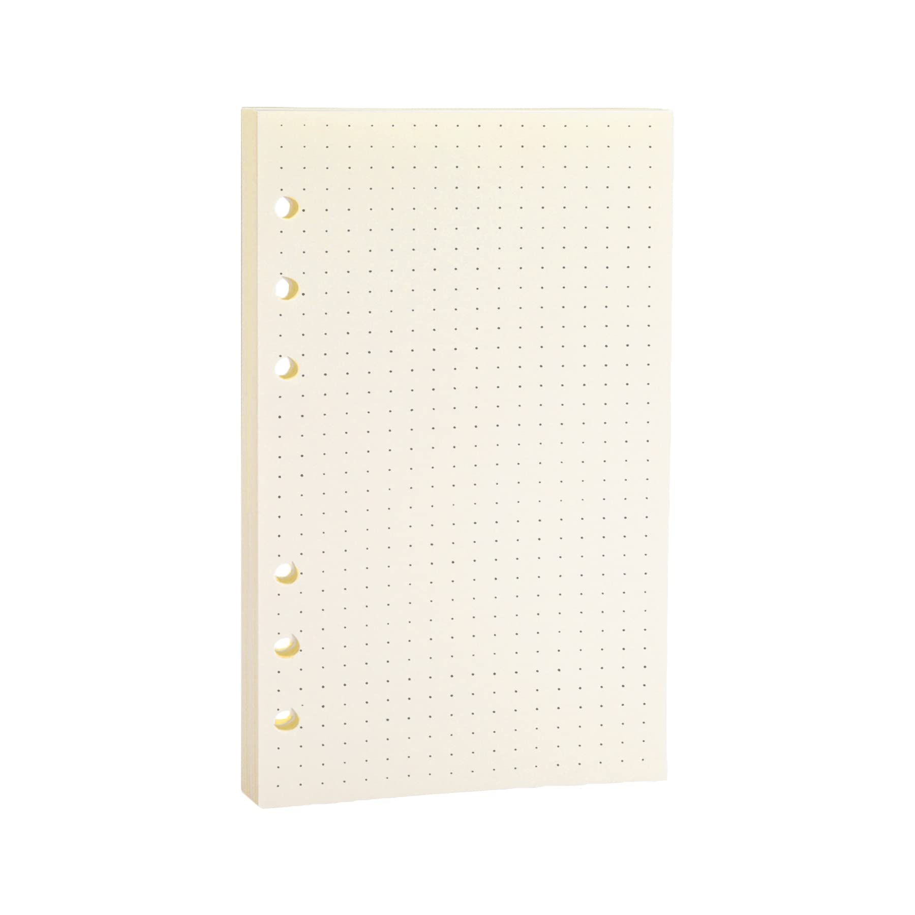 Harphia Spiral Notebook Refill, 6 Ring Binder Refill, for Filofax/Personal Journal, Doted Paper 45 Sheets/90 Pages, 100 gsm Quality, (A6 3.74 x 6.77 Inches, Dotmattrix)