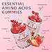 YUULAI Pack of 2 EAA Gummies Essential Amino Acids - All 9 Essential Aminos (EAA) and All Branched-Chain Aminos (BCAAs) for Muscle Recovery, Energy Support, Strawberry Flavor, 120 Count