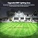 SANSI 38W 5000LM Motion Sensor Outdoor Lights, Flood Lights Outdoor Detector with 4 Mode Adjustable, 500W Equiv 5000K Dusk to Dawn, IP65 Waterproof, Motion Sensor Light for Garage, Yard, Porch (White)