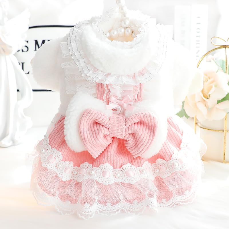 AZA Dog Princess Dress for Small Dogs - Cute Pink Costume