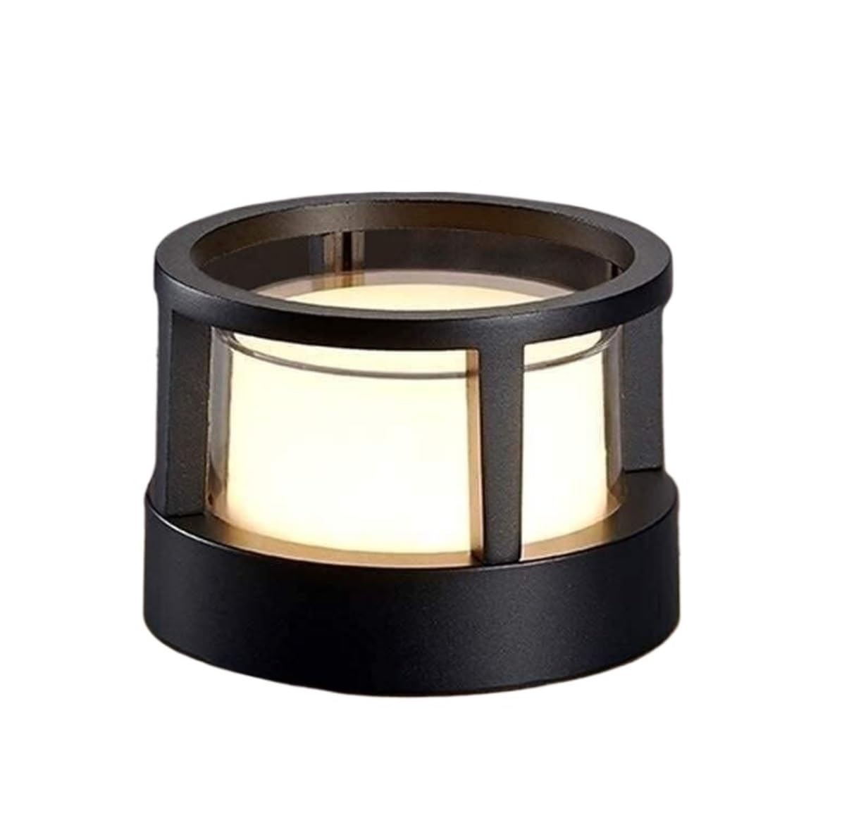 Lampa Cokołowa Lampa Zewnętrzna Filar Oświetlenie Zewnętrzne LED Wodoodporne Okrągłe Oświetlenie Ogrodowe Lampa Kolumnowa Mieszkaniowa Aluminiowa Lampa Słupowa Oświetlenie Krajobrazu Lampy Słupkowe La