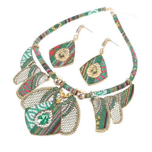 Joyería bohemia de collar y pendientes étnicos ideal para regalos de viaje