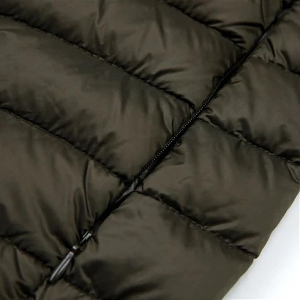 Chaqueta De Plumón For HombreChaqueta De Plumón UltraligeraAbrigo Cálido Y Ligero For HombreAbrigo con Capucha(Medium)