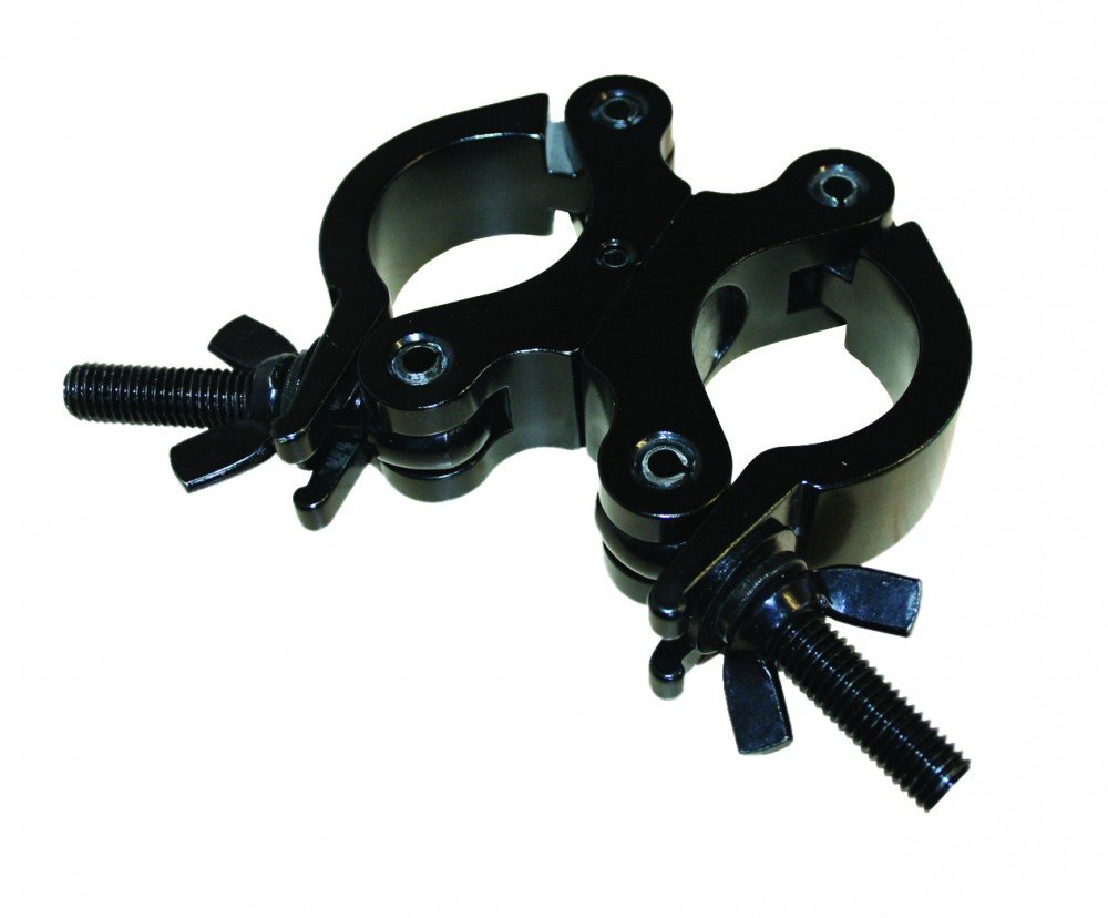 Global Truss 5025-b – Demi-coupler Double 48–51 Mm, Petite Taille, Noir – Accessoire/pièce De Rechange Pour Structure éclairage