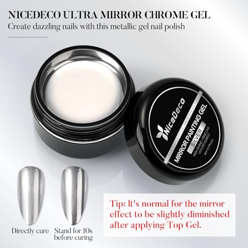 Set de esmaltes de gel metálico Nicedeco miniatura 5