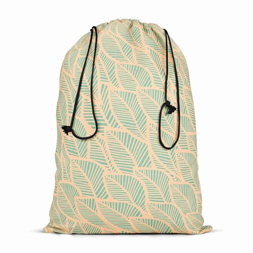 Image of ArtzFolio Blue Leaf D2 | Reusable Sack Bag | Bag for Gym, Storage, Vegetable & Travel
