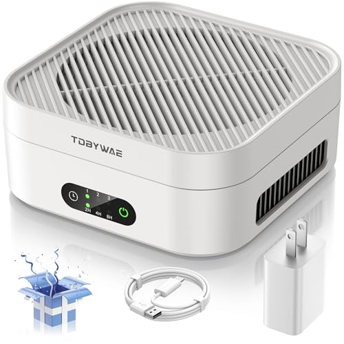 Air Purifiers for Home Bedroom Up to 600 ft², True HEPA Air Purifier for Pets Dust Dander Pollen Odor Smoke, Portable Car Air Purifier for Travel (White)