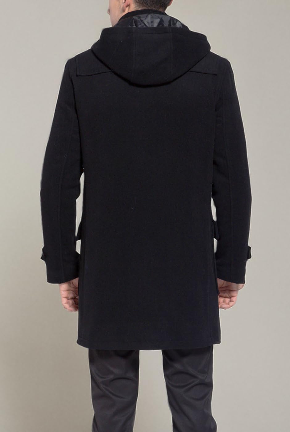 BGSD Men Benjamin Wool Blend Single Breasted Walking Toggle Duffle Coat with Hood (Also available in Big and Tall) - Image 7