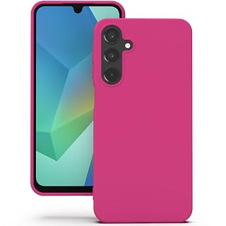 YATWIN Silicone Back Case for Samsung Galaxy A16, Soft-Touch Phone Back Cover for Samsung Galaxy A16 - Magenta