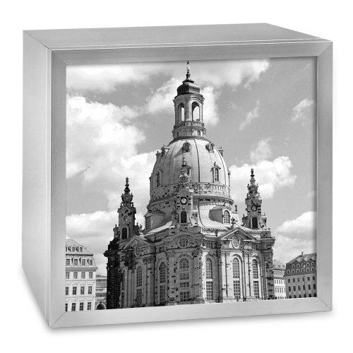 Boite à lumière cadre alu Frauenkirche Dresde 37x37