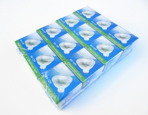 Cbconcept - 10 Bulbs - 12 Volt, 5 Watts, Mr11, Uv Glass Face, G4 Bi-Pin Base Ftd Flood Halogen Light Bulb, For Chandelier, Track Light, Fiber Optic Light, Rv, Landscape Lighting - Designed In Ca #TOP3