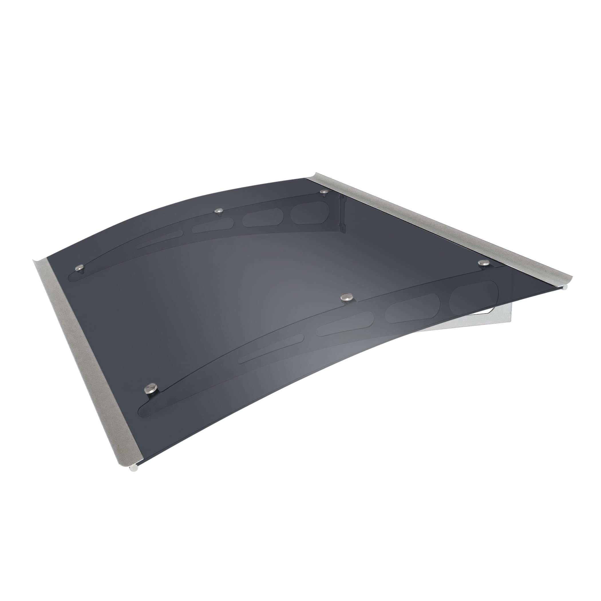 ADVANING Tür- / Fenstermarkise Aus Kristallklarem Polycarbonat – 120 X 79 Cm, UV- Und Wetterschutz
