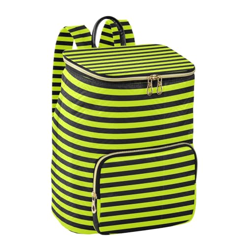 KLL Bright Yellow Black Strips Backpacks for Women Premium Casual Day Back Women Shoulder Bag for Gym Work Travel2