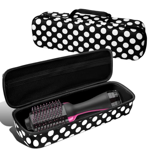 LVKAYCE Estojo rígido para escova Revlon para secador de cabelo original 1.0/Plus 2.0, bolsa de armazenamento portátil de viagem, compatível com todas as marcas Hot Tools, escova de ar quente