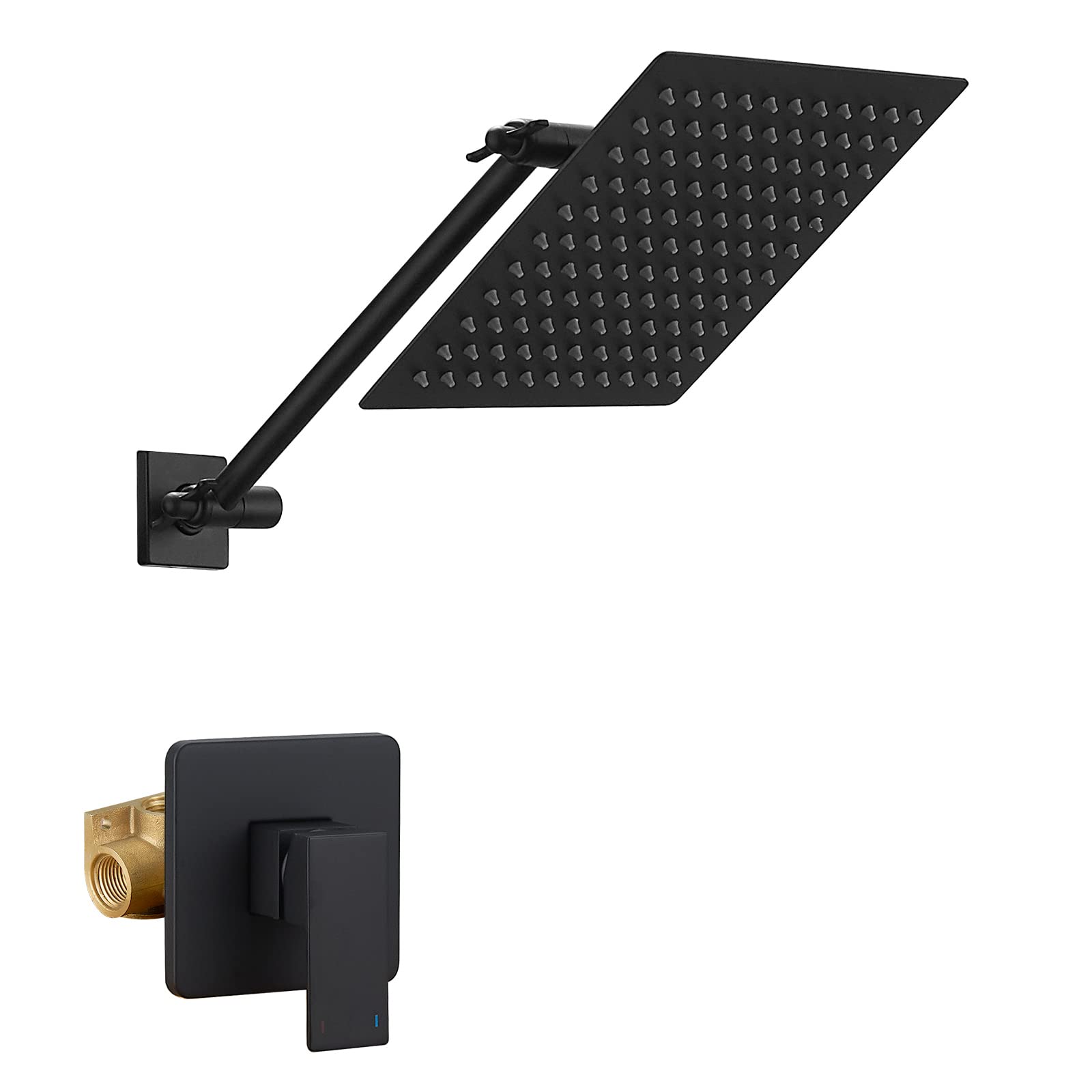 Buy Hoimpro Matte Black Adjustbale Height Extension Shower Arm Shower