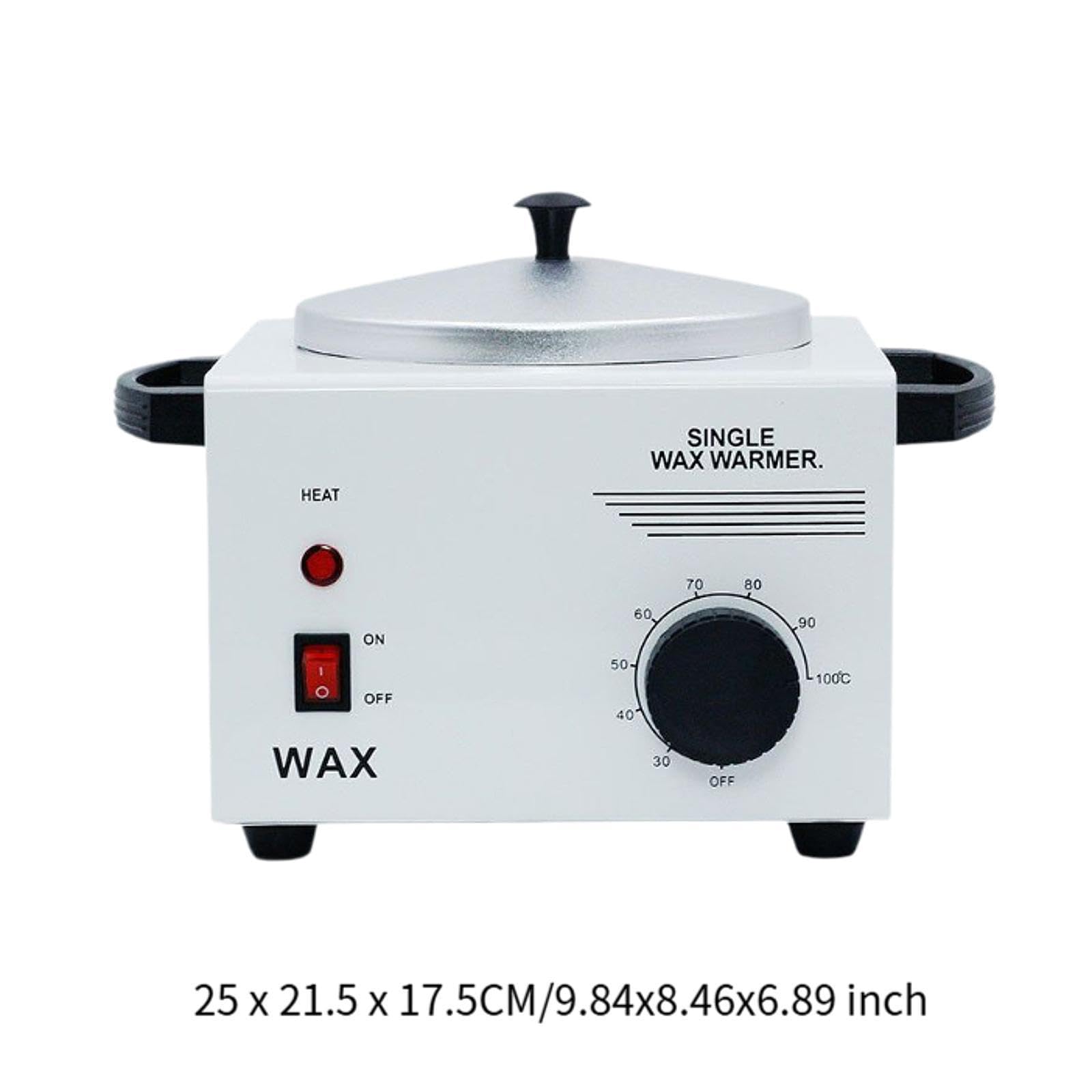 B Baosity Profesional Máquina Calentadora de Cera Eléctrica Calentador de Cera Depilatoria con Olla de Aluminio Y Tapa Apta para Salón de Belleza Spa
