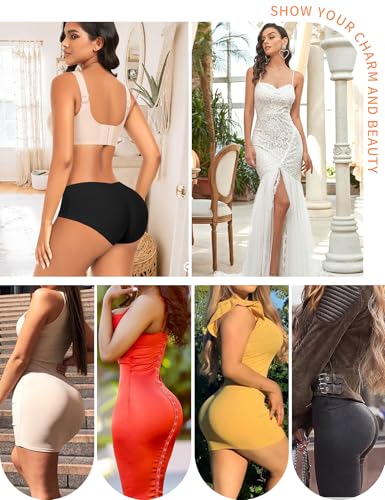 Image of DERCA Butt Lifter Panties Padded Underwear for Women Seamless Booty Pads Hip Enhancer Butt Lifting panty