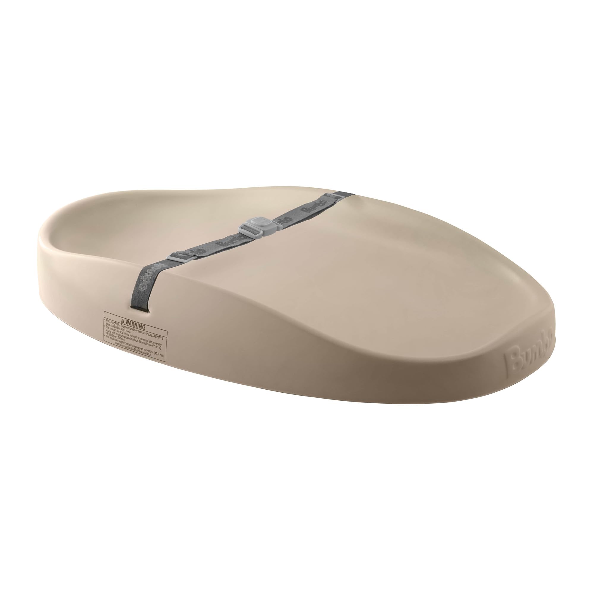 BUMBO | Changing Pad - Cambiador de Bebé Portátil - Con Correas de Seguridad - Fácil de Limpiar - Espuma Premium- Diseño Ergonómico - Apto para Bebés de 0 a 18 Meses (Color Taupe)