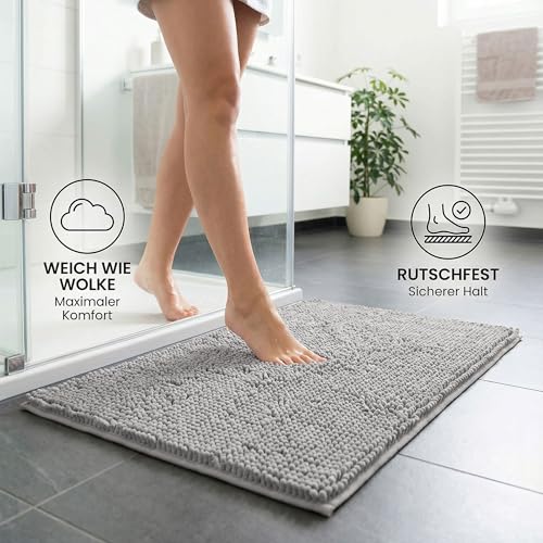Tapis de bain absorbant séchage rapide HELLSER antidérapant - 3