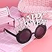 LUOEM Happy New Year Eyeglasses New Year Party Glasses Glitter Fancy Decorative Eyeglasses Celebration Party Favor for 2019 New Year's Eve Party Decors