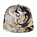 Unisex Adult Yin Yang Dragon Art Baseball Cap Snapback Dad Hat for Camping Golf Outdoor Activities, Fashionable Adjustable Snap Military Cap, One Size Fits Most