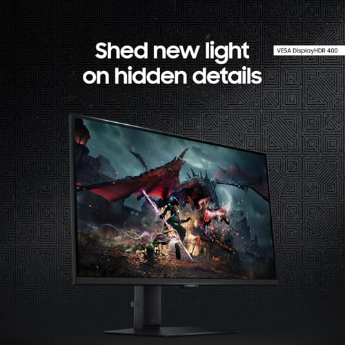 undefined Samsung 27-Inch Odyssey G50D Series QHD Fast IPS G-Sync Compatible Gaming Monitor, 1ms, VESA DisplayHDR 400, 180Hz, AMD FreeSync, Adjustable Stand, Eye Saver Mode, LS27DG500ENXZA の商品画像 3