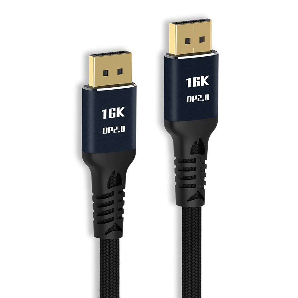 Câble DisplayPort 2.0 DP vers DP 16 K 60 Hz Ultra HD UHD DP 1.4 8 K 120 Hz pour PC, ordinateur portable, TV, 3 m