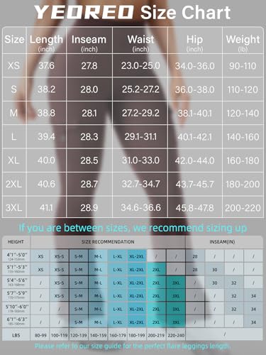 Image of YEOREO CoreFlex Women Workout Flare Leggings