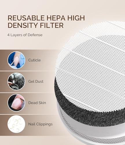 Melodysusie 05-86-588-050101 Nail Dust Collector,Compact Vacuum Fan Dust Collector thumb #4