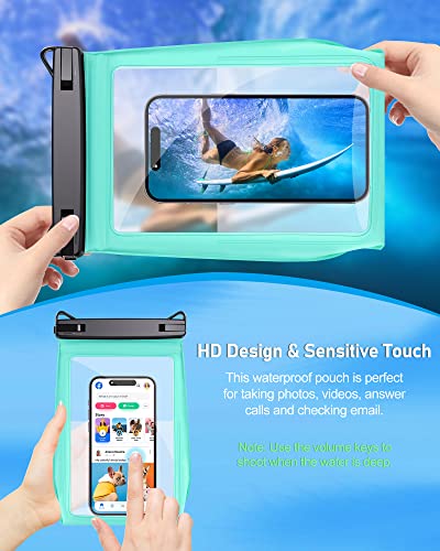 Large Waterproof Phone Pouch, Floating Dry Bag For Iphone 14 13 12 11 Pro Max Galaxy S22 S21 Large Capacity Waterproof Bag Sunscreen Glasses Storage Universal Dry Pouch For Swimming Rafting Boating #TOP3