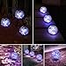 MLKNK Solar Globe Lights Outdoor Waterproof-Solar Balls-Solar Garden Lights-Orbs for Outside 2 Pack Cracked Glass Ball for Lawn Patio Yard Backyard Decorations