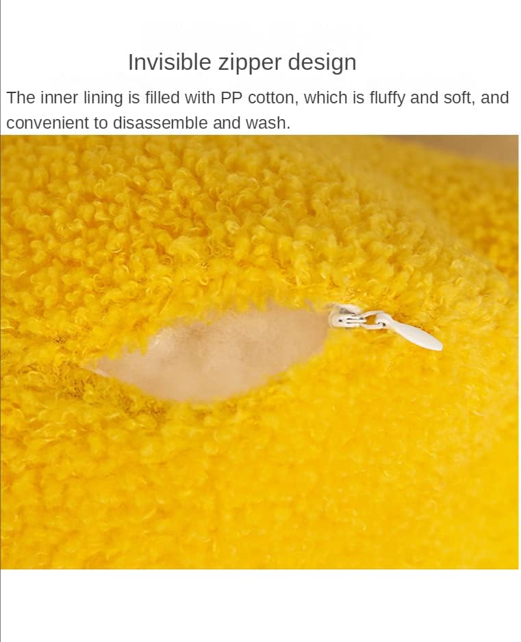 Miniatura 6 de Almohada de sofá Cojín de cintura Almohada de felpa con forma especial de flor Almohada creativa de corazón para niña (blanco y gris)