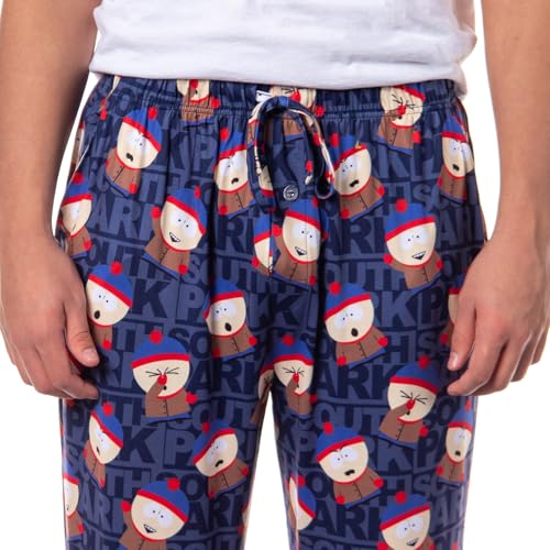 South Park Men's Stan Marsh Expressions Tossed Print Sleep Pajama Pants for Adults3
