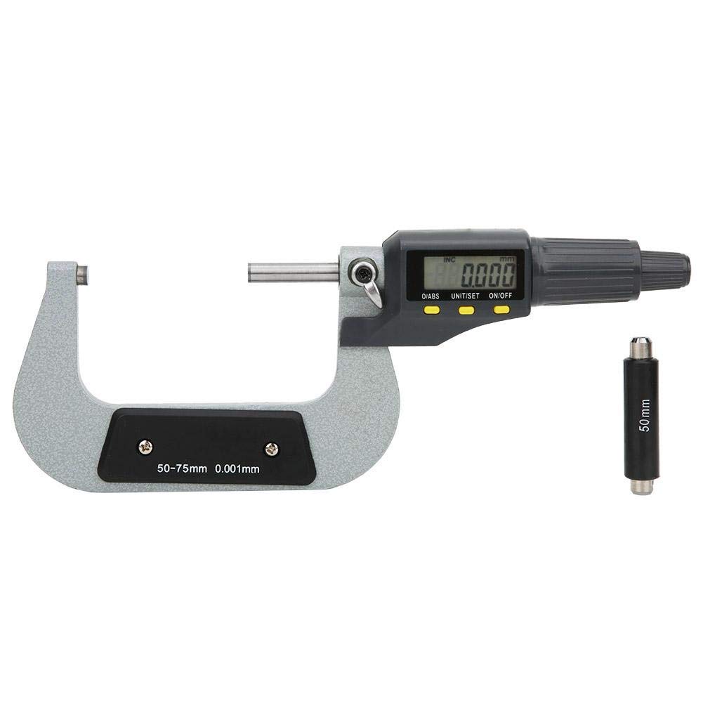 Marhynchus Micrometro Digitale Esterno 50-75 Mm - Precisione 0,001 Mm - Con Display LCD