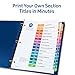 Avery Dividers for 3 Ring Binders, 15 Tabs per Set, Customizable Table of Contents, Multicolor Tabs, Great for Organizing Reports, Projects, and More (3 Sets of 11074)