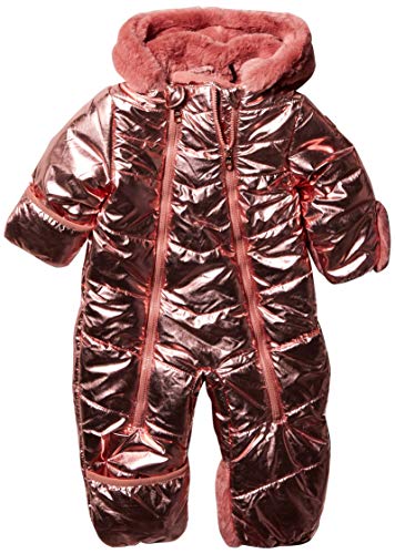 Steve Madden Girls Baby Girls Pram (More Styles Available), Snowsuit Rose Gold, 3-6