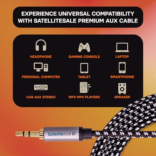 Cable Auxiliar Stereo Jack 3.5mm Macho a Macho 6 pies miniatura 2