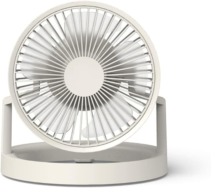DAVBIR 8000mAh USB Rechargeable Air Circulation Fan 3 Speed Desk Fan With LED Lamp Hanging Fan Outdoor Camping Easy to carry beautiful