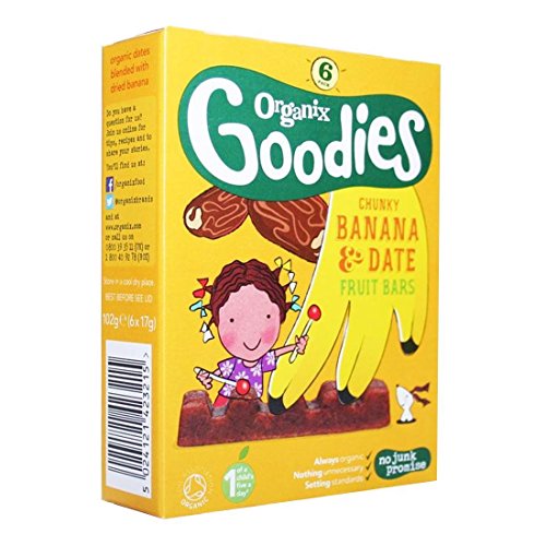 Organix | Banana & Date Chunky Fruit Bar | 4 x 6 x 17g