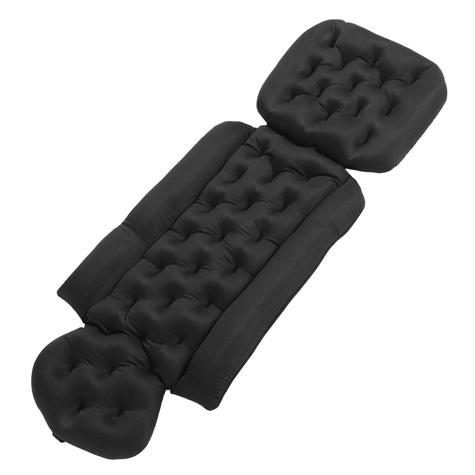 Cojín Antideslizante para Bañera Completa con Diseño Extraíble para una Fácil Limpieza, Soporte Suave para Cabeza, Cuello y Hombros, Multiusos como Almohada de SPA para Piscina (Negra)