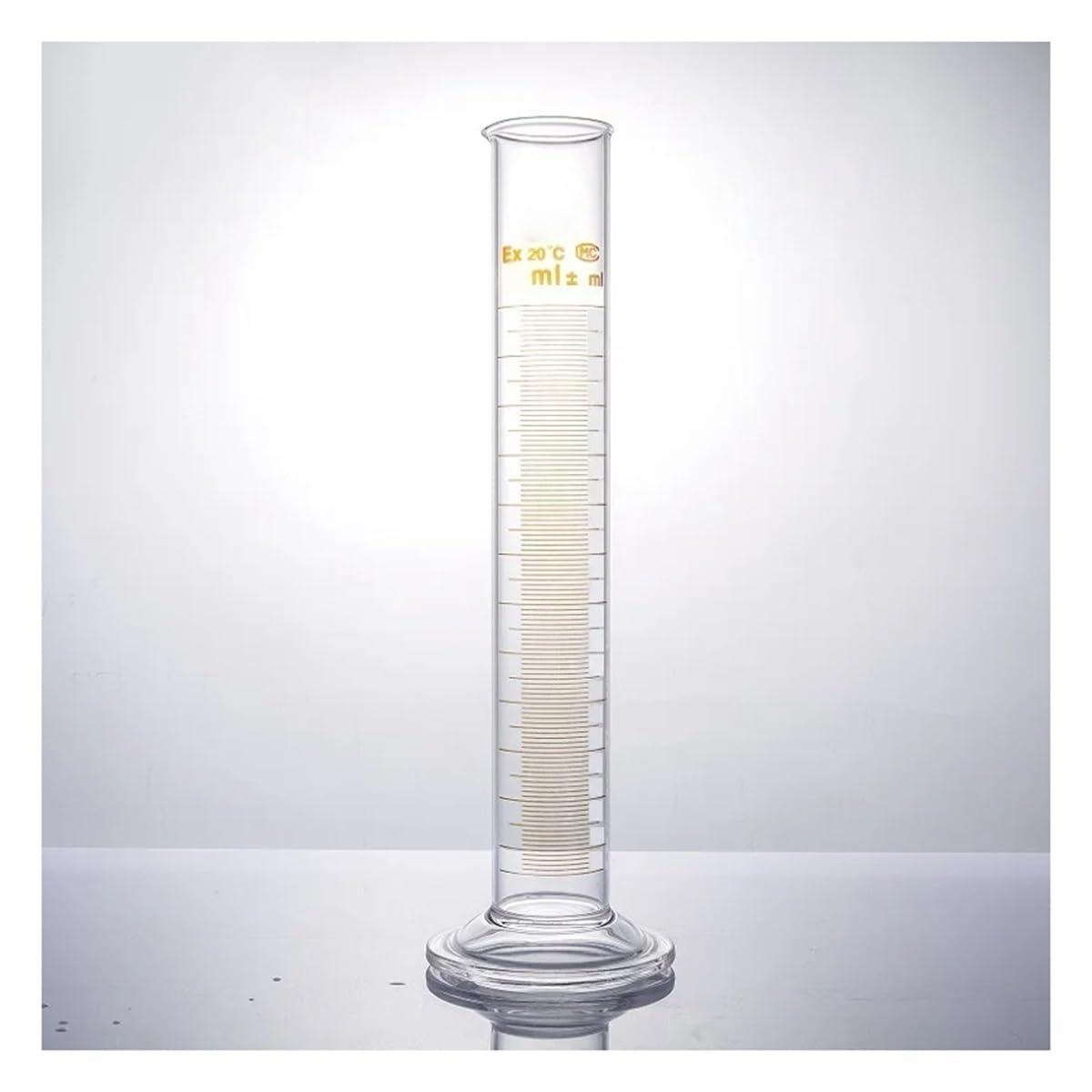 Cilindro graduato da 1000 ml, 1 l, con beccuccio e graduazione, base rotonda in vetro, attrezzatura laboratorio Attrezzature da laboratorio