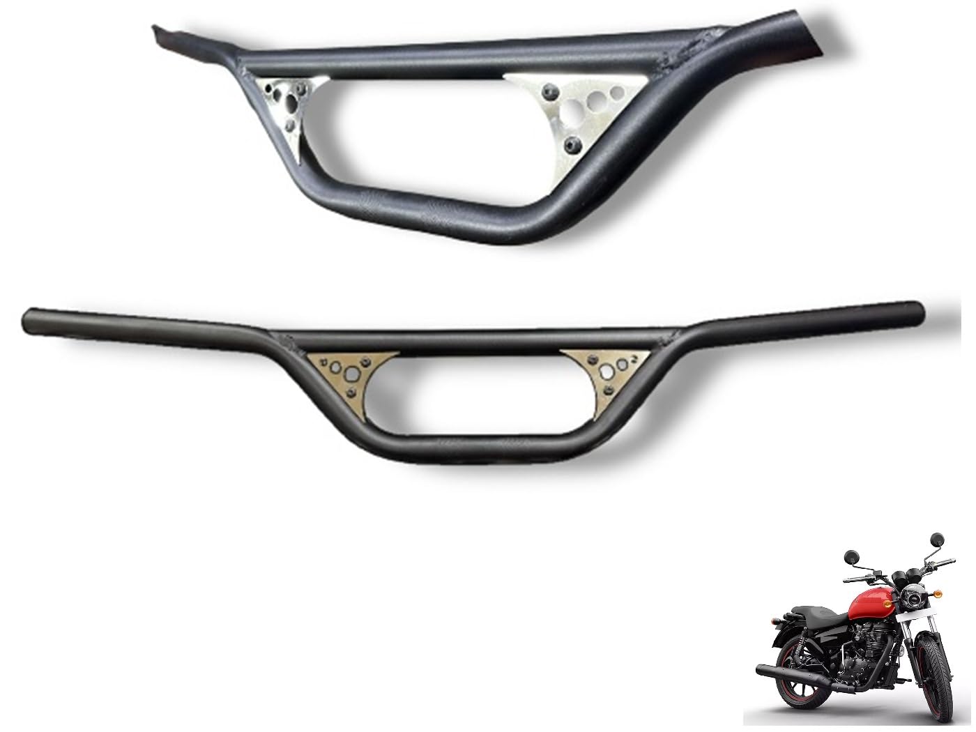 GadiParts Bike Universal RD 463 Handle Bar Customized Stylish Handlebar Black for Bajaj New Discover 125 M DTS-i-image-39