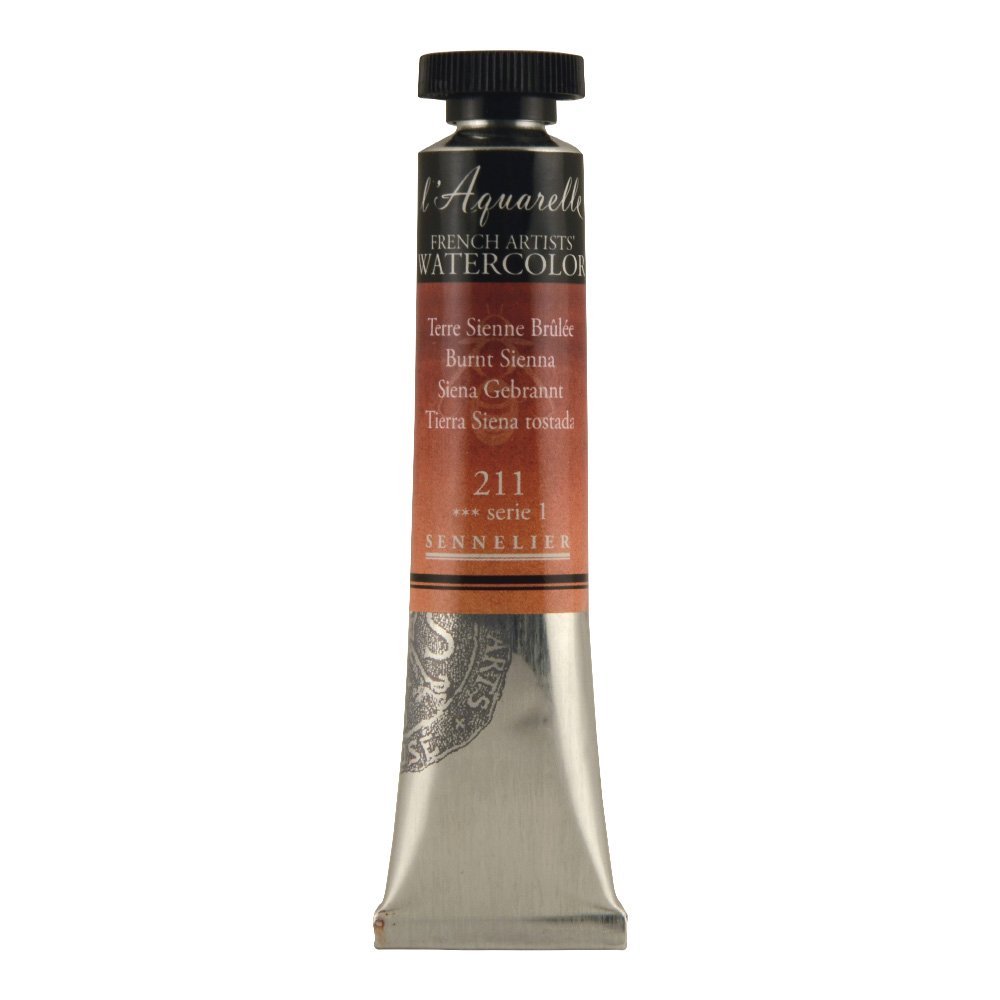 Sennelier Watercolour 21ml Tube S1 - Burnt Sienna (211)