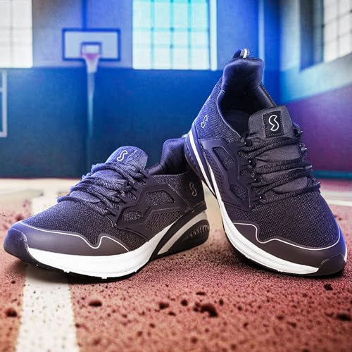 Image of SOLETHREADS Racer Athleisure Sneakers Shoes for Men | Lightweight |Trendy| High Ankle Shoes | Memory Foam Sole | Cushioned Insole | Slip-Resistance | Premium Sneakers Shoes for Men